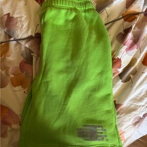 Eric Emanuel cotton shorts mens 2xl bright green new with tags ..